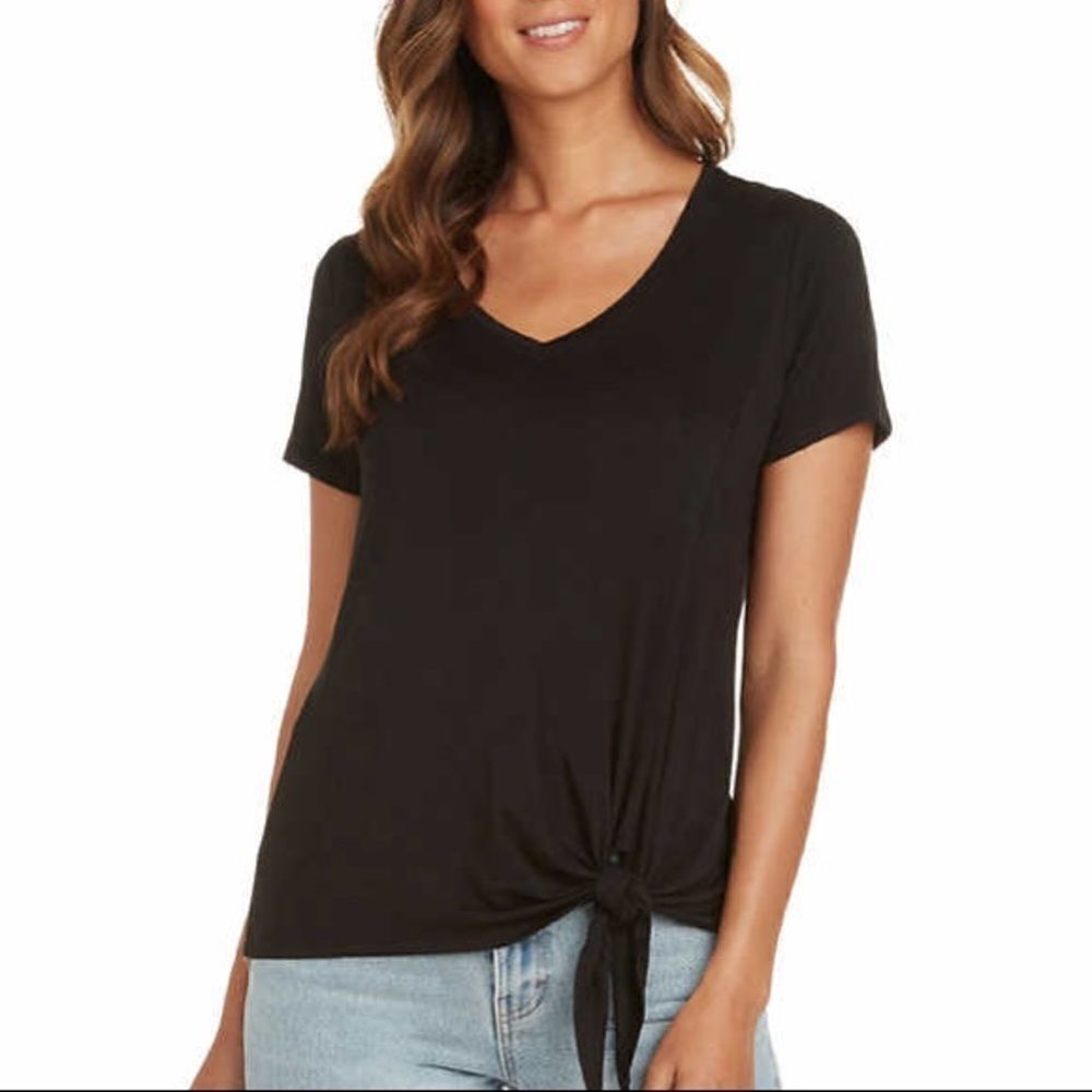 Matty M Ladies' Side Tie Tee